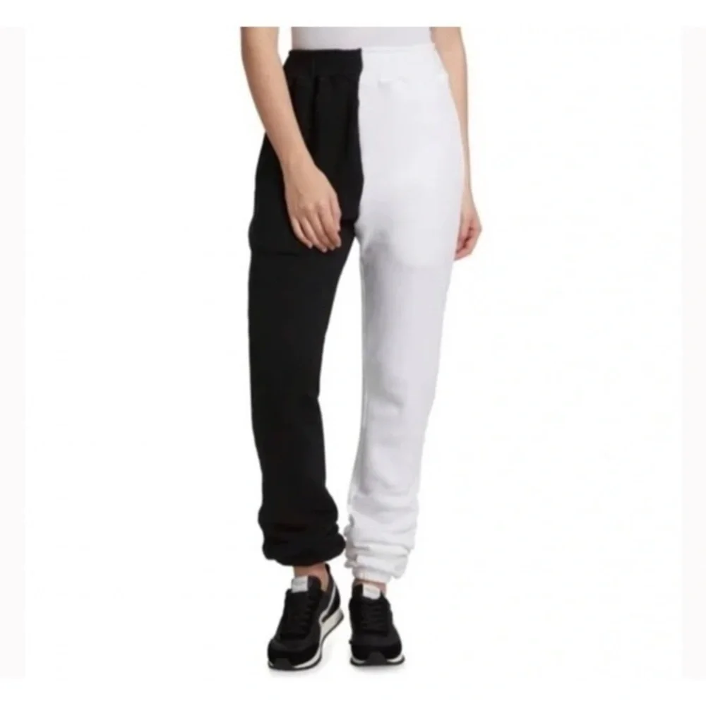 La Detresse The Lovers Leo Jogger Pants Size Sm - Black & White NWT